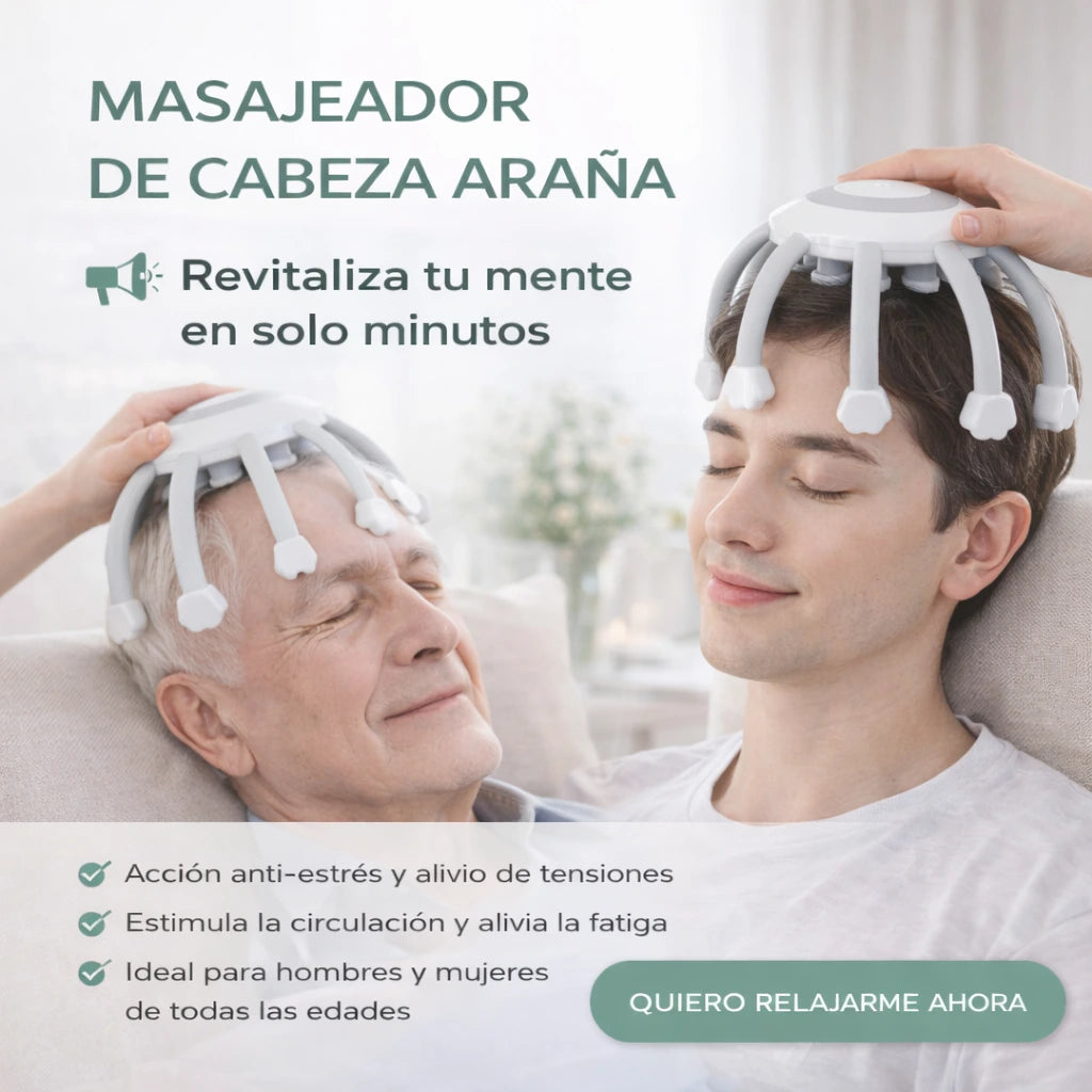 MASAJEADOR DE CABEZA ARAÑA