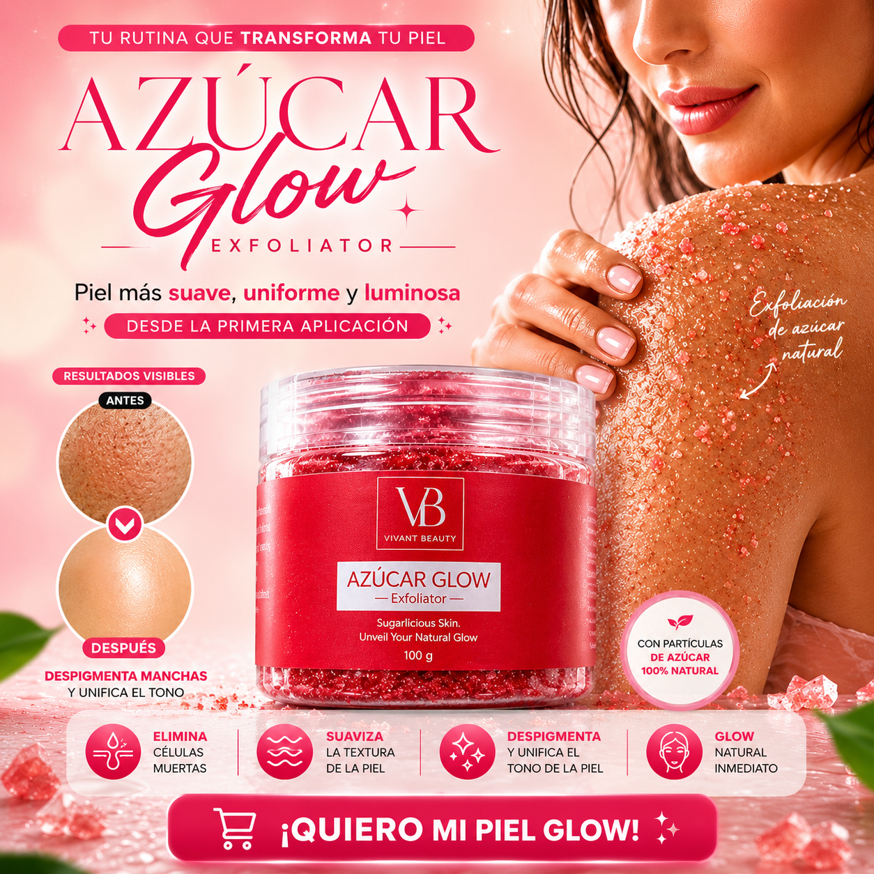 Azúcar Glow Exfoliator – Vivant Beauty