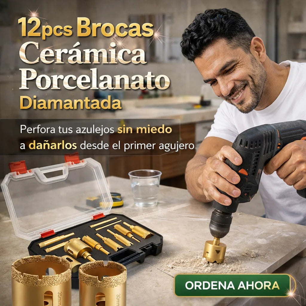 BROCAS DIAMANTADAS 12PCS