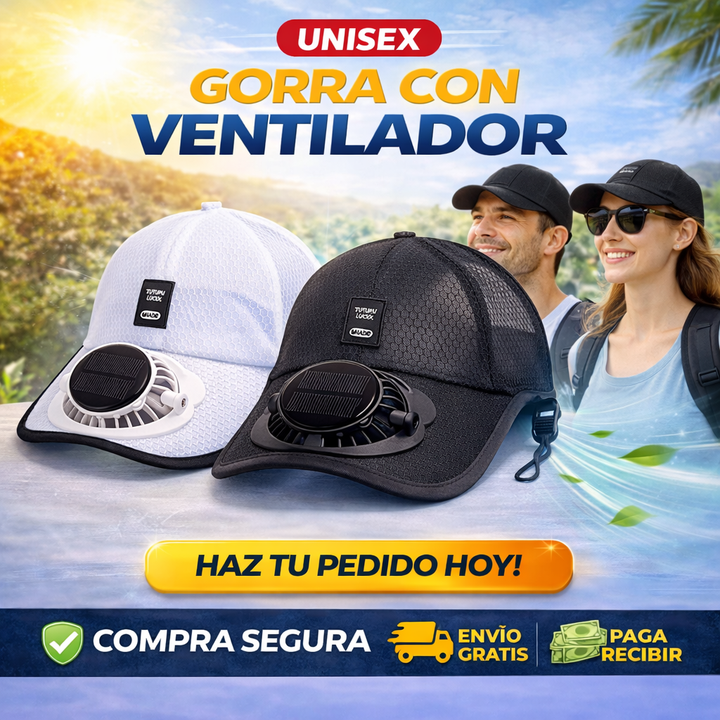 GORRA CON VENTILADOR PARA EXTERIORES