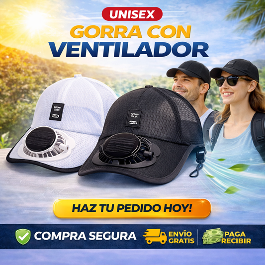 GORRA CON VENTILADOR PARA EXTERIORES