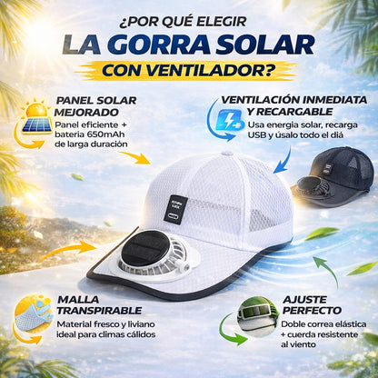 GORRA CON VENTILADOR PARA EXTERIORES