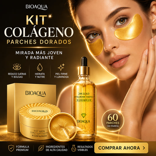 Kit Colágeno Parches Dorados