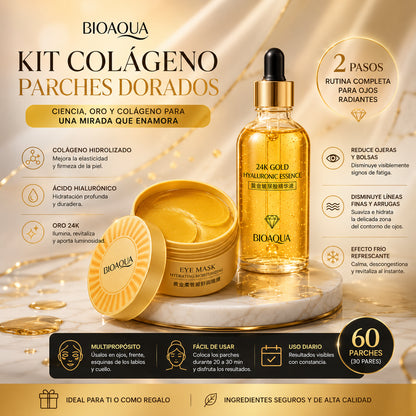Kit Colágeno Parches Dorados