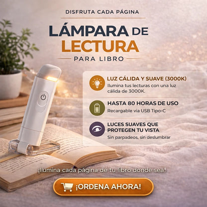 LÁMPARA DE LECTURA PARA LIBRO