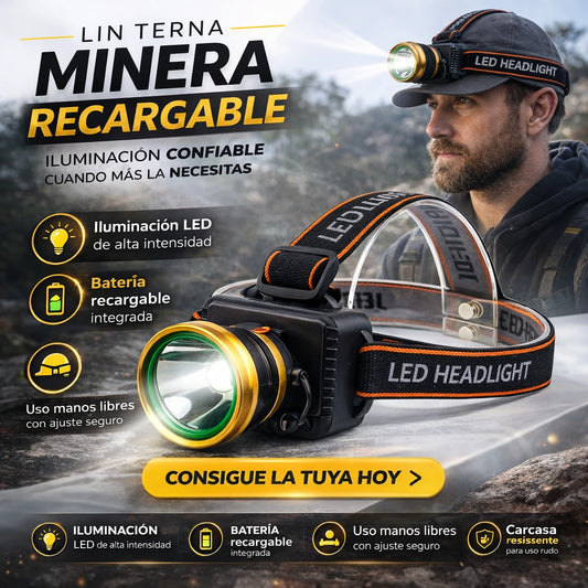 LINTERNA MINERA RECARGABLE