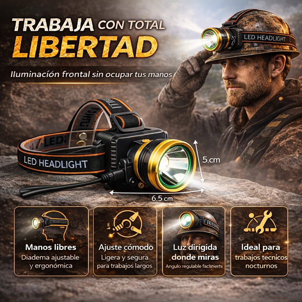 LINTERNA MINERA RECARGABLE