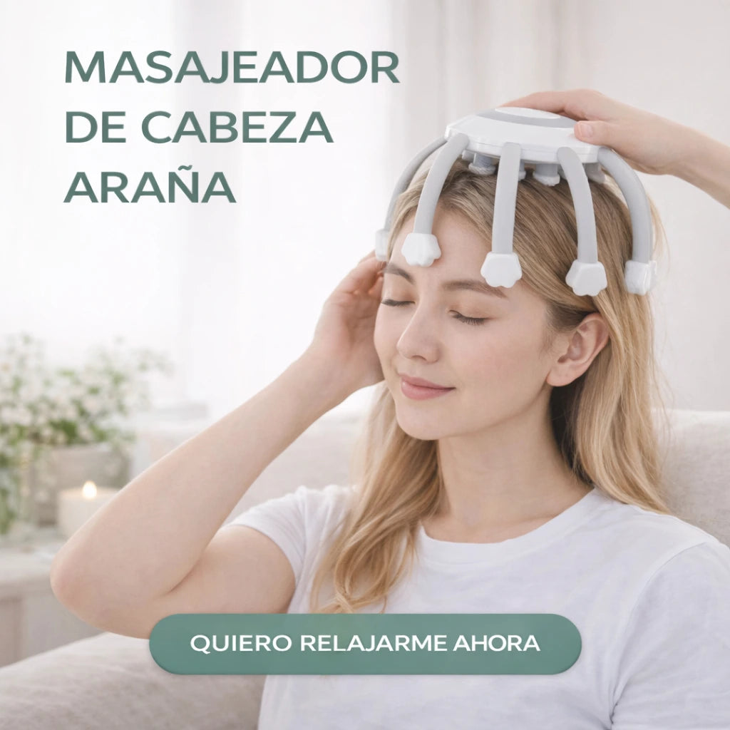 MASAJEADOR DE CABEZA ARAÑA