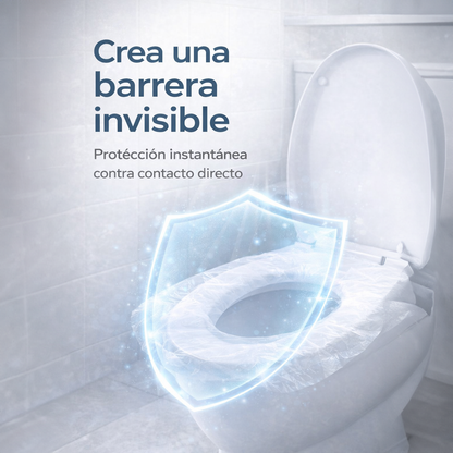 PROTECTOR DESECHABLE PARA SANITARIO - PAQUETE 50 UNIDADES