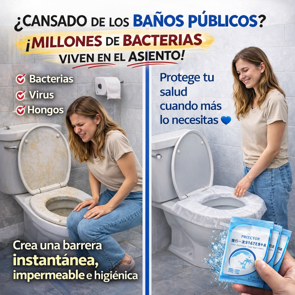 PROTECTOR DESECHABLE PARA SANITARIO - PAQUETE 50 UNIDADES
