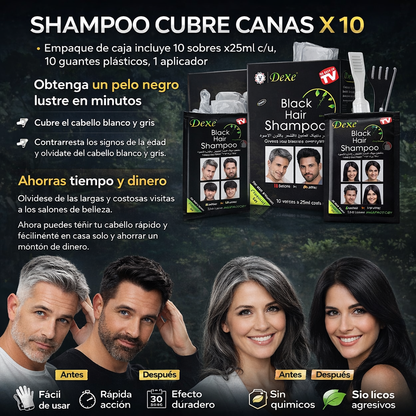SHAMPO CUBRE CANAS X 10